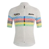 Santini Uci 100 Champion Korta ärmar Cykeltröja