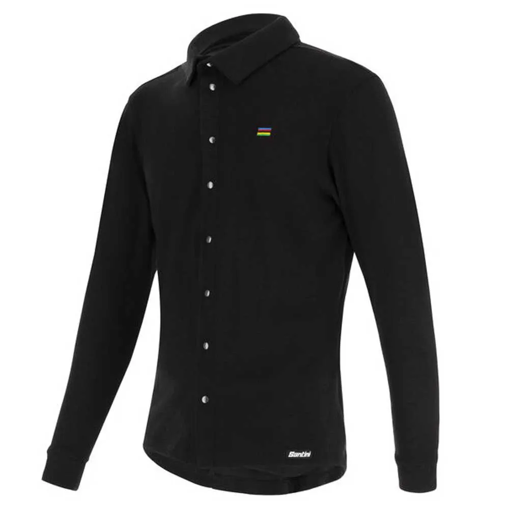 Santini Uci Gravel Wool Skjorta Med Långa ärmar