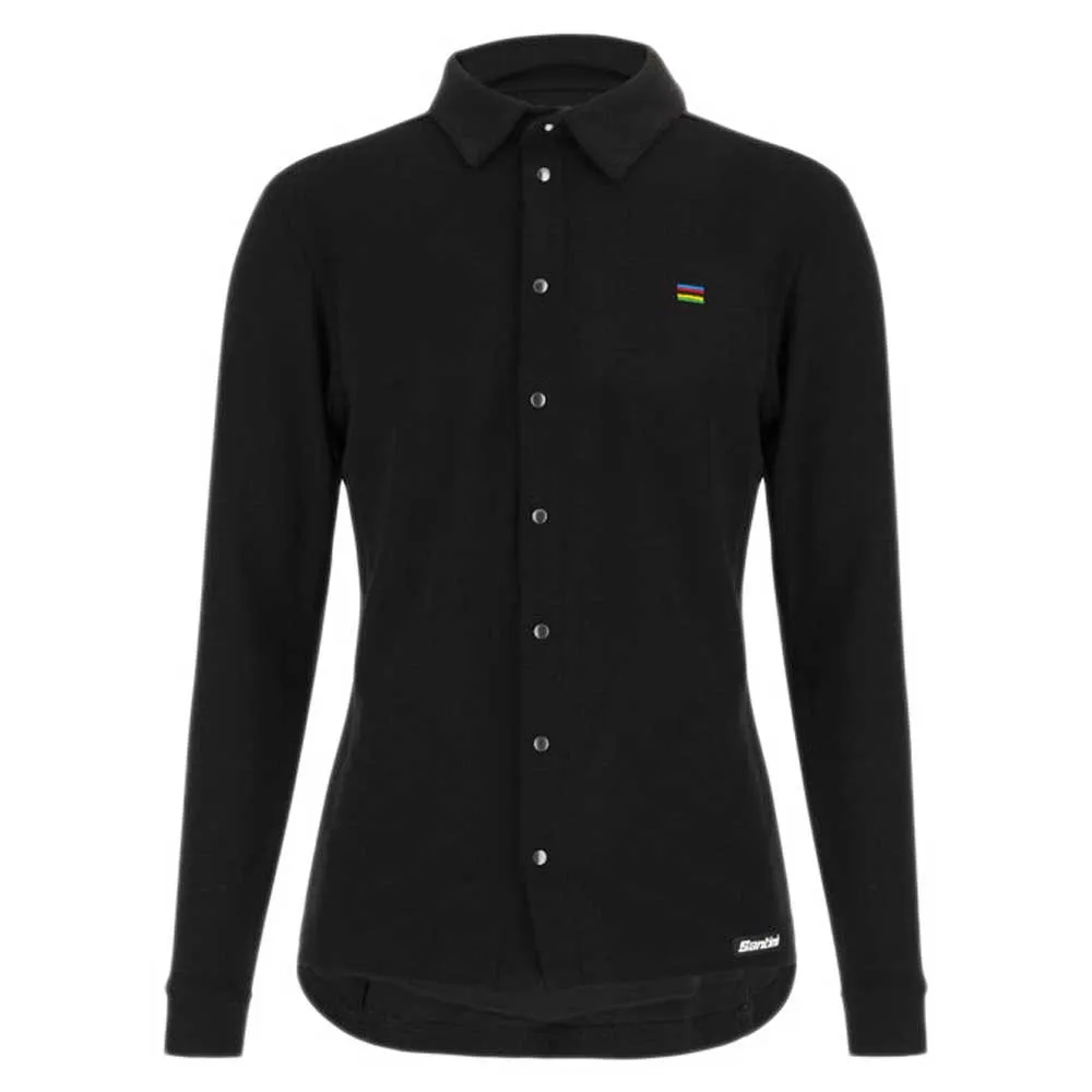 Santini Uci Gravel Wool Skjorta Med Långa ärmar