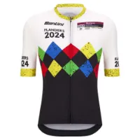 Santini Uci Gravel World Championships Leuven Korta ärmar Cykeltröja