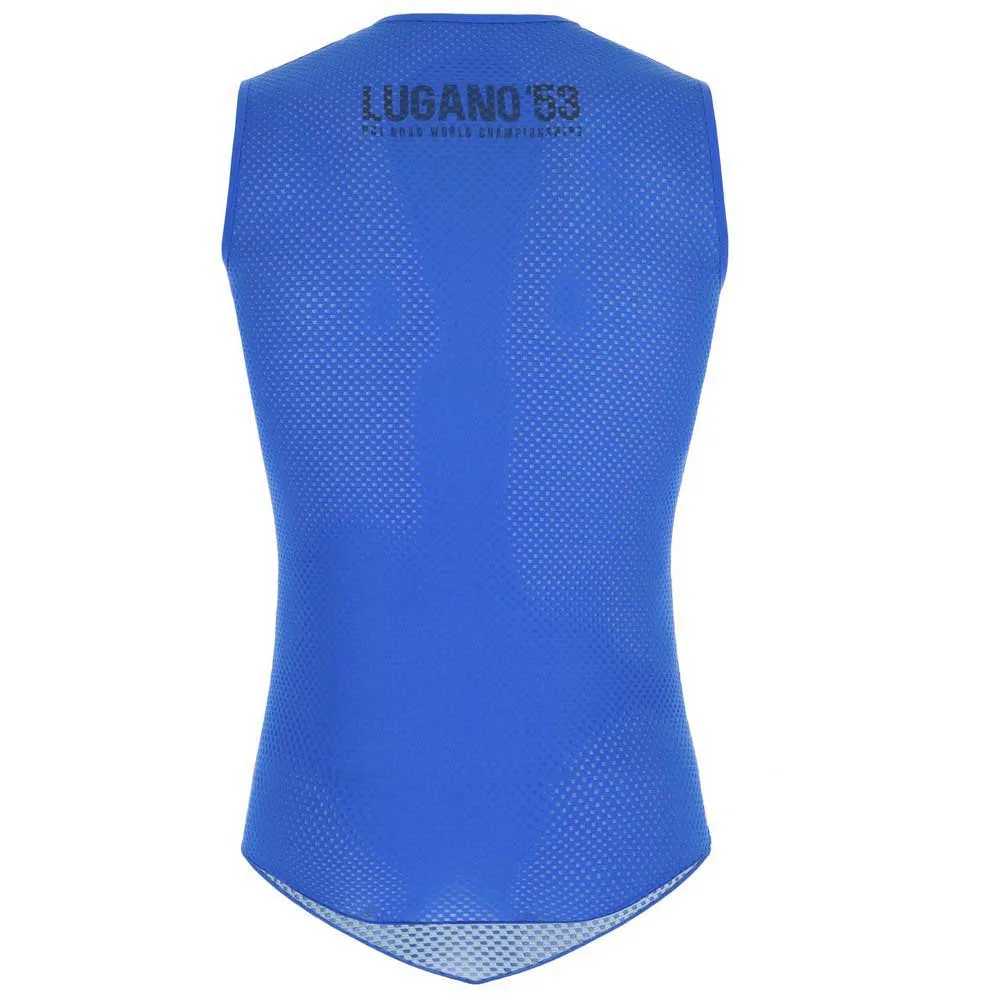 Santini Uci Lugano 1953 Ärmlös Baslager, Blue Santini Uci Lugano 1953 Ärmlös Baslager, Blue