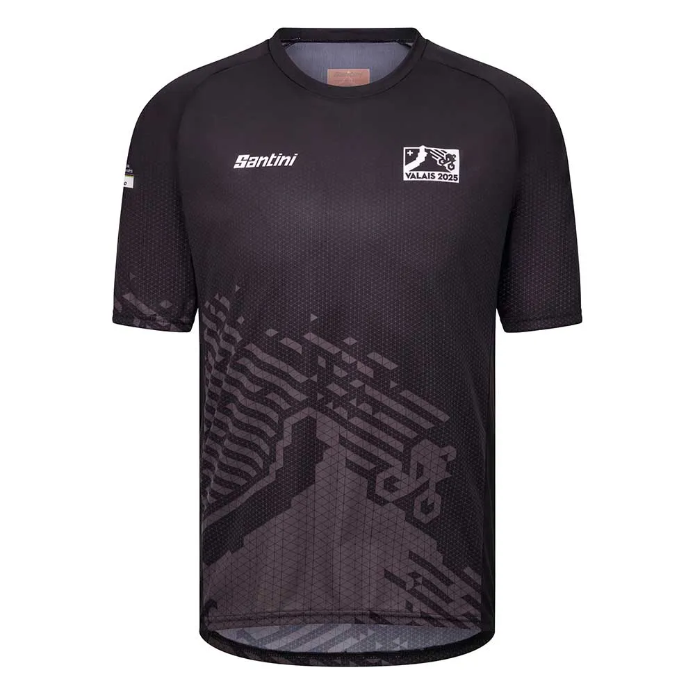 Santini Uci Mtb World Championships 2025 Korta ärmar Cykeltröja
