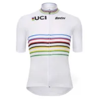Santini Uci Official World Champion Master Korta ärmar Cykeltröja Santini Uci Official World Champion Master Korta ärmar Cykeltröja