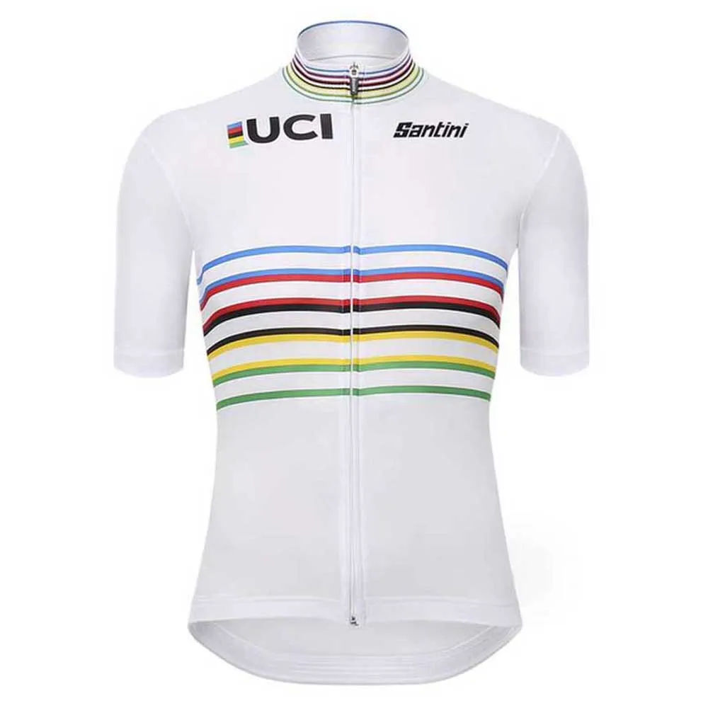 Santini Uci Official World Champion Master Korta ärmar Cykeltröja
