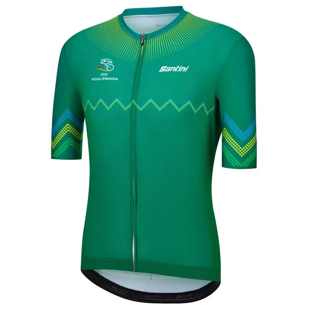 Santini Uci Road World Championships Kigali 2025 Korta ärmar Cykeltröja, Print Santini Uci Road World Championships Kigali 2025 Korta ärmar Cykeltröja, Print