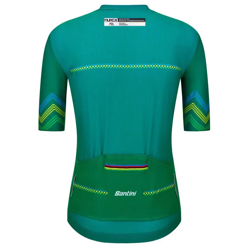 Santini Uci Road World Championships Kigali 2025 Korta ärmar Cykeltröja, Print Santini Uci Road World Championships Kigali 2025 Korta ärmar Cykeltröja, Print
