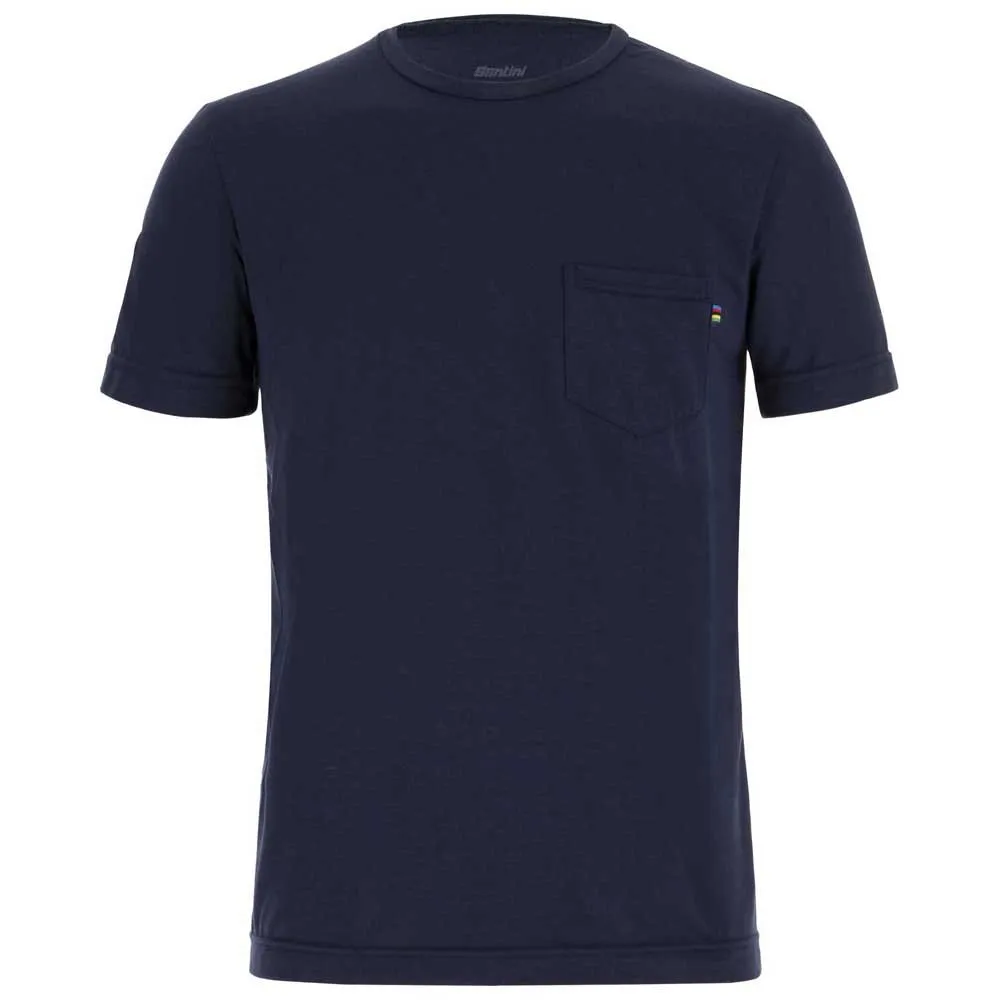 Santini Uci Technical T-shirt Med Korta ärmar, Navy, L