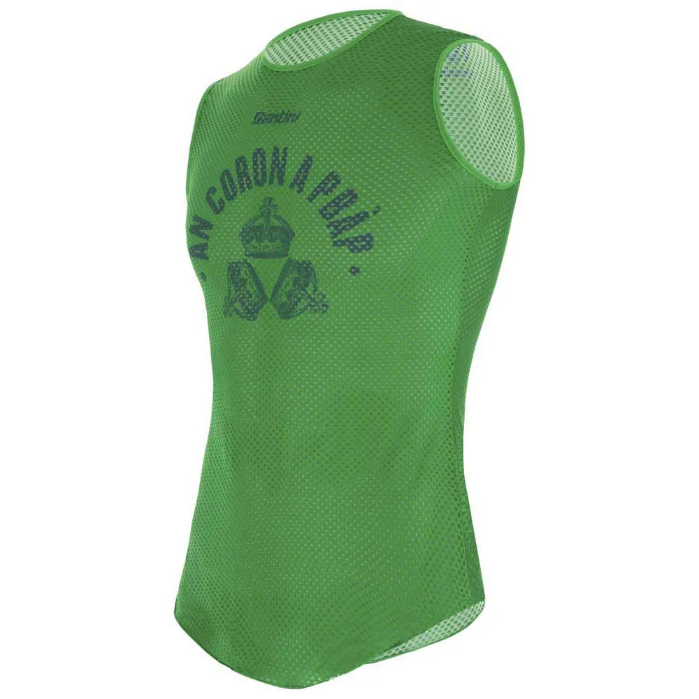 Santini Uci Villach 1987 Ärmlös Baslager, Green