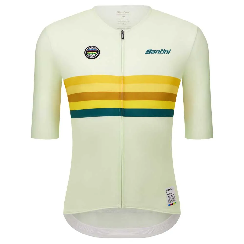 Santini Uci World Champion Australia 2025 Korta ärmar Cykeltröja Santini Uci World Champion Australia 2025 Korta ärmar Cykeltröja