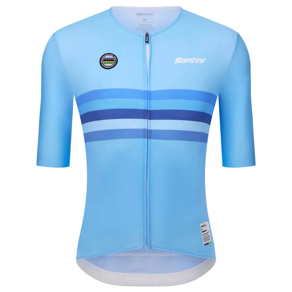 Santini Uci World Champion Belgium 2025 Korta ärmar Cykeltröja Santini Uci World Champion Belgium 2025 Korta ärmar Cykeltröja