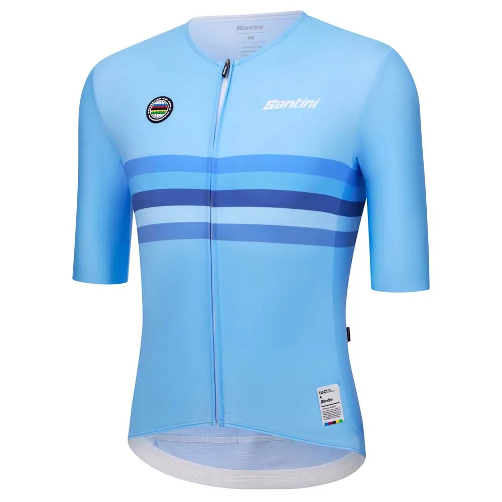Santini Uci World Champion Belgium 2025 Korta ärmar Cykeltröja Santini Uci World Champion Belgium 2025 Korta ärmar Cykeltröja