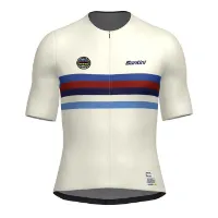 Santini Uci World Champion Britain 2025 Korta ärmar Cykeltröja