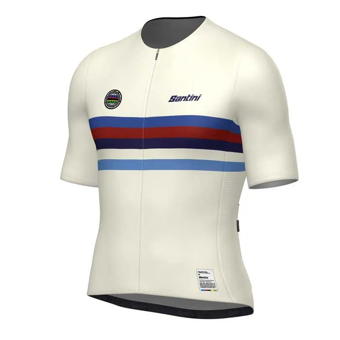 Santini Uci World Champion Britain 2025 Korta ärmar Cykeltröja