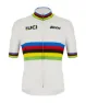 Santini UCI WORLD CHAMPION ECO JERSEY, WHITE/RAINBOW
