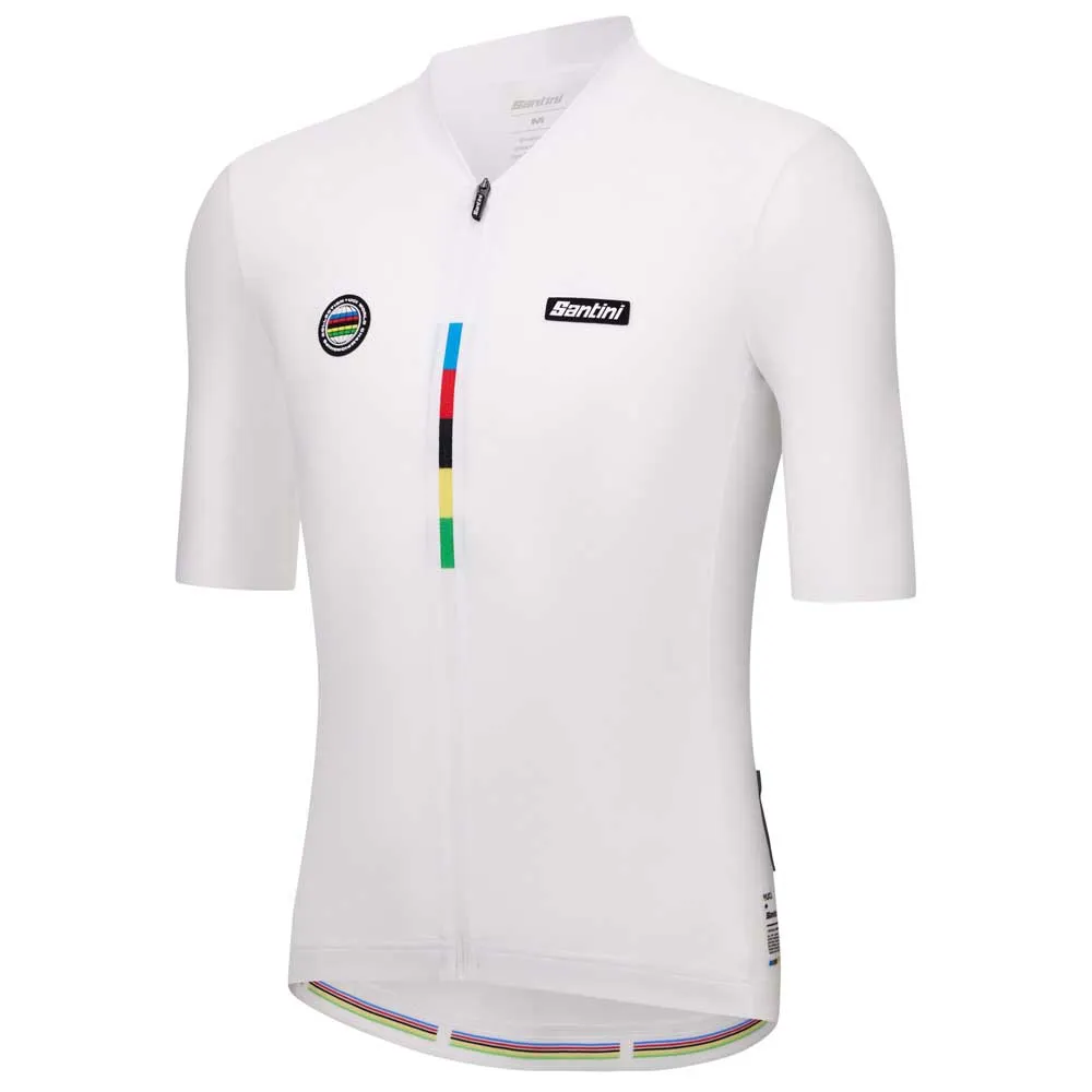 Santini Uci World Champion Mondo 2025 Korta ärmar Cykeltröja Santini Uci World Champion Mondo 2025 Korta ärmar Cykeltröja