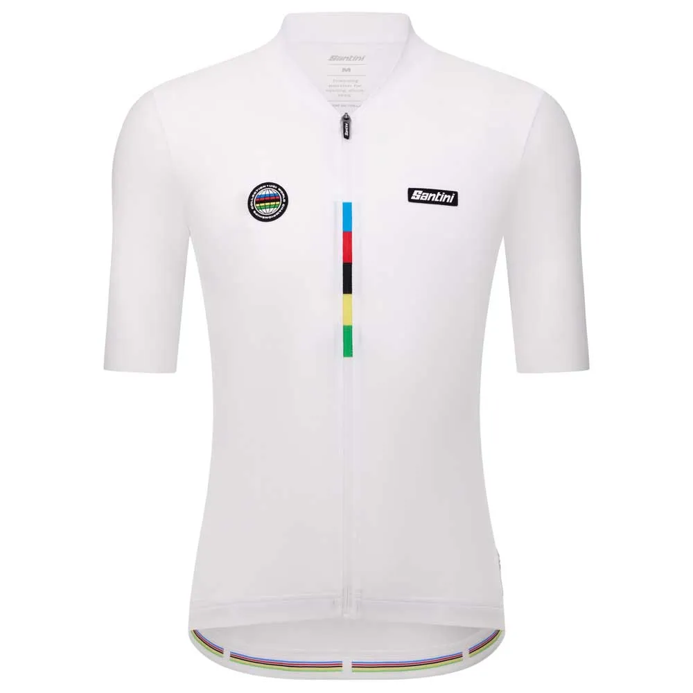 Santini Uci World Champion Mondo 2025 Korta ärmar Cykeltröja Santini Uci World Champion Mondo 2025 Korta ärmar Cykeltröja
