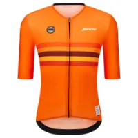 Santini Uci World Champion Netherlands 2025 Korta ärmar Cykeltröja