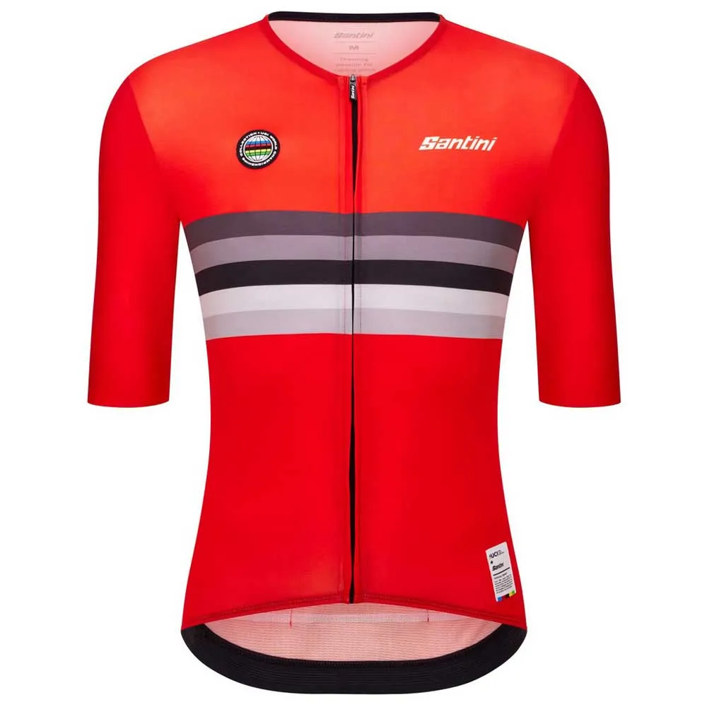 Santini Uci World Champion Switzerland 2025 Korta ärmar Cykeltröja Santini Uci World Champion Switzerland 2025 Korta ärmar Cykeltröja