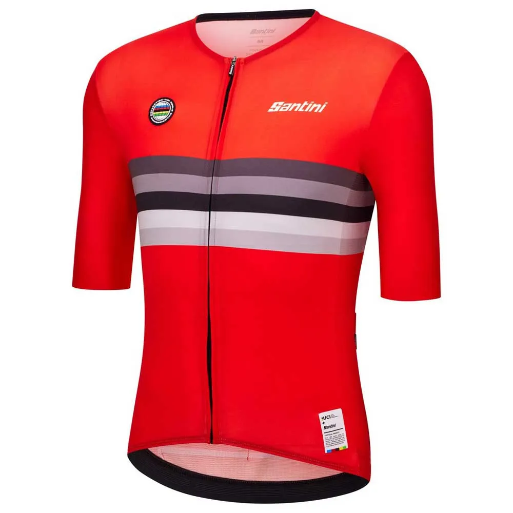 Santini Uci World Champion Switzerland 2025 Korta ärmar Cykeltröja Santini Uci World Champion Switzerland 2025 Korta ärmar Cykeltröja