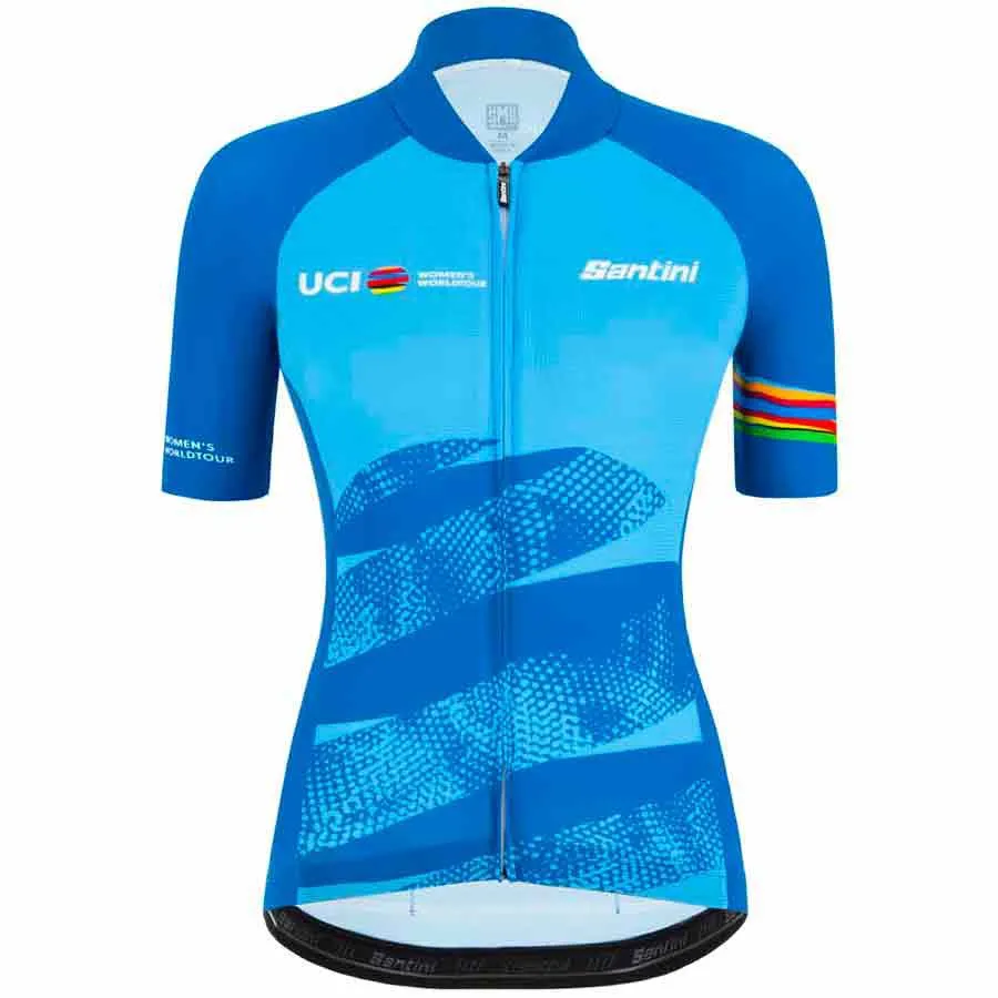 Santini Uci World Tour Eco Korta ärmar Cykeltröja Santini Uci World Tour Eco Korta ärmar Cykeltröja