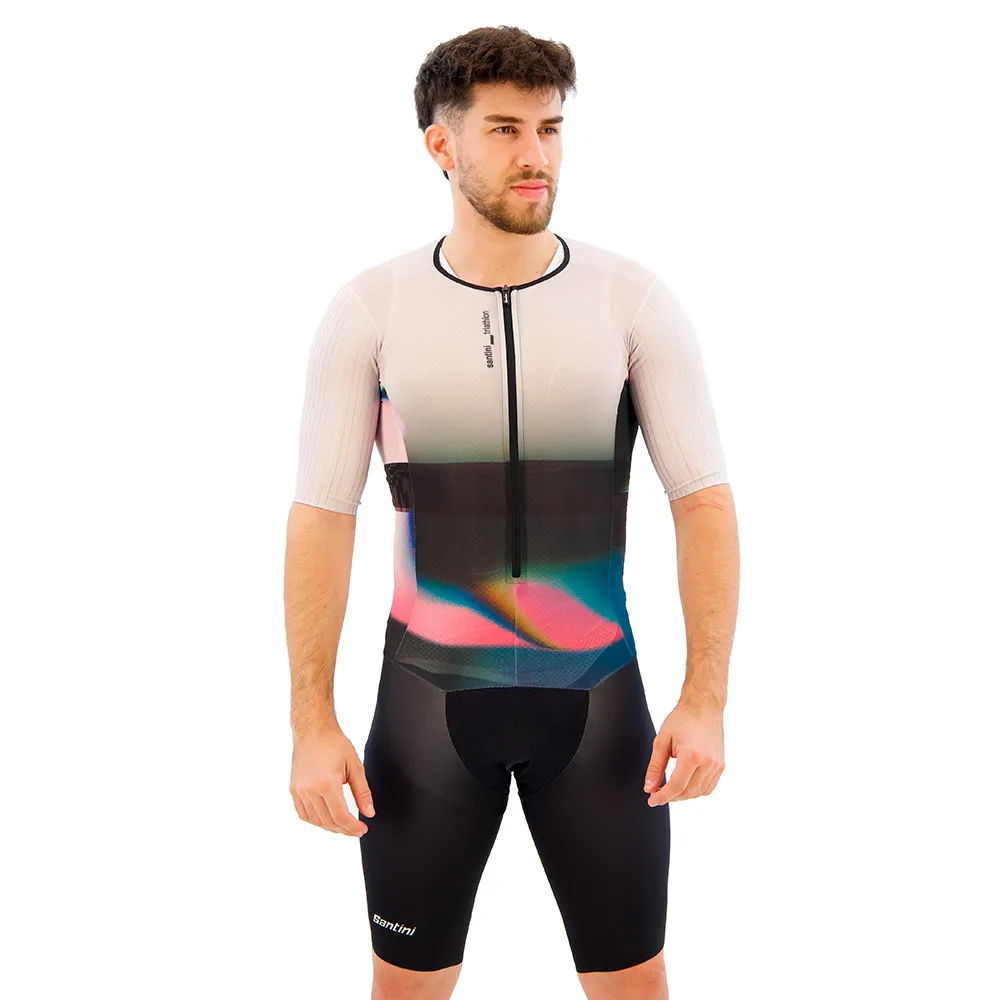 Santini Viper Kortärmad Triathlondräkt Refurbished male, Black Santini Viper Kortärmad Triathlondräkt Refurbished male, Black