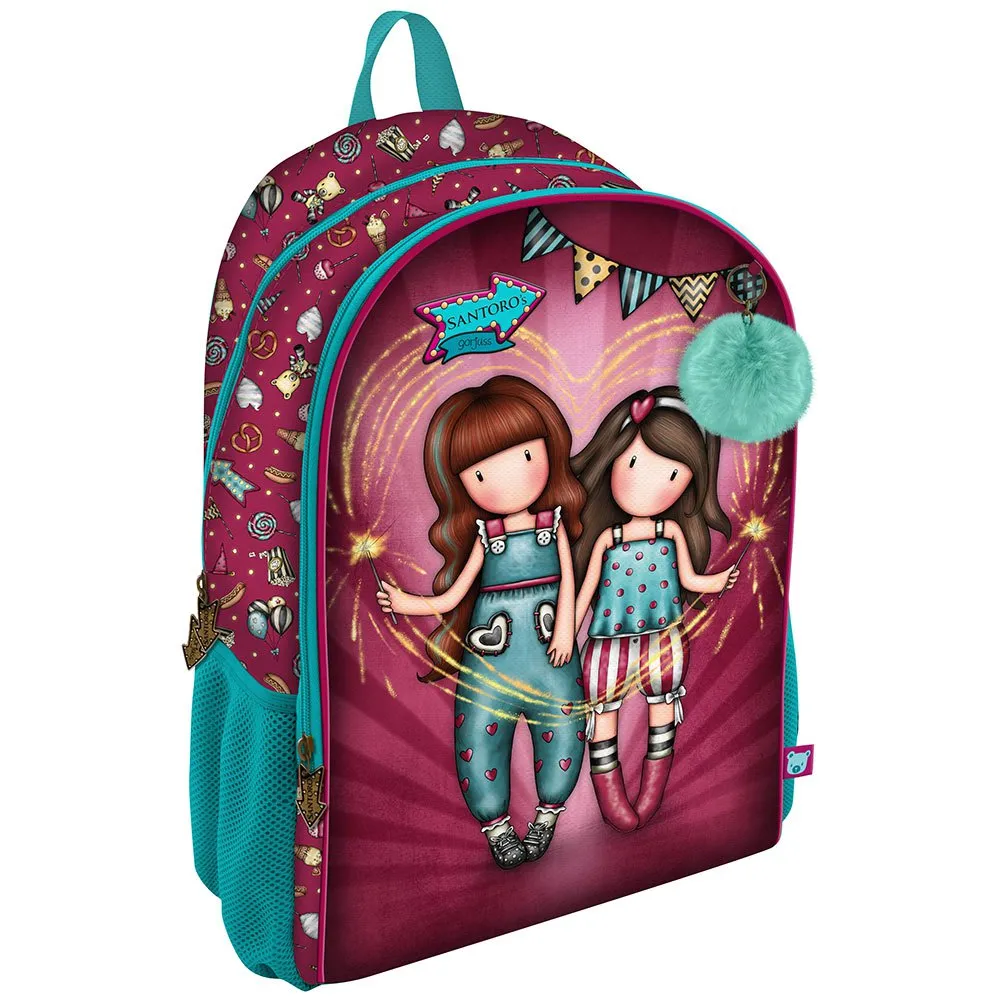 Santoro London Gorjuss™ Fairground Fireworks 21l Ryggsäck, Multicolor