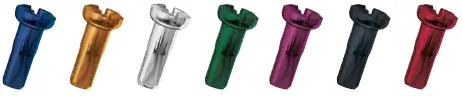 Sapim Alu Polyax 2 x 14 mm SILS Nipplar, Blå Sapim Alu Polyax 2 x 14 mm SILS Nipplar, Blå