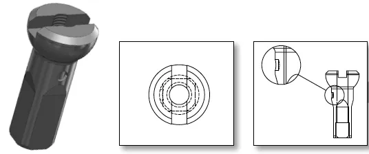 Sapim Alu Polyax 2 x 14 mm SILS Nipplar, Blå Sapim Alu Polyax 2 x 14 mm SILS Nipplar, Blå
