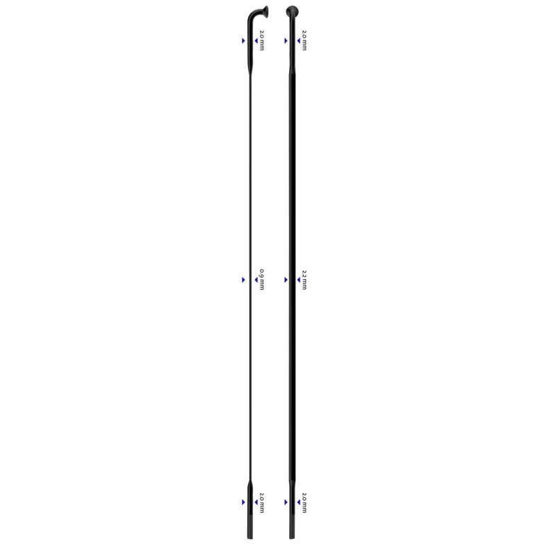 Sapim CX-Ray Inox 14G J-Bend Svart Eker Sapim CX-Ray Inox 14G J-Bend Svart Eker