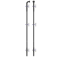 Sapim D-Light Inox 14G J-Bend Svart Eker Sapim D-Light Inox 14G J-Bend Svart Eker