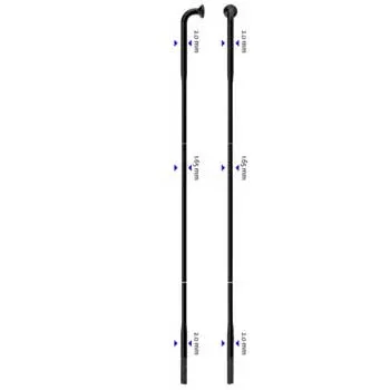 Sapim D-Light Inox 14G J-Bend Svart Eker Sapim D-Light Inox 14G J-Bend Svart Eker