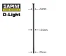 Sapim D-Light Straightpull Svart Eker, 302mm