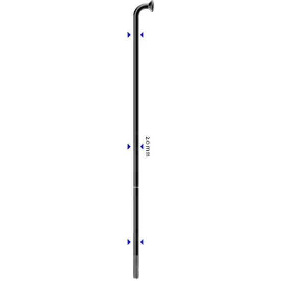 Sapim Leader Inox 14G J-Bend Svart Eker Sapim Leader Inox 14G J-Bend Svart Eker