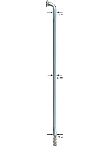 Sapim Race Inox 14G J-Bend Silver Eker Sapim Race Inox 14G J-Bend Silver Eker