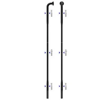 Sapim Race Inox 14G J-Bend Svart Eker Sapim Race Inox 14G J-Bend Svart Eker
