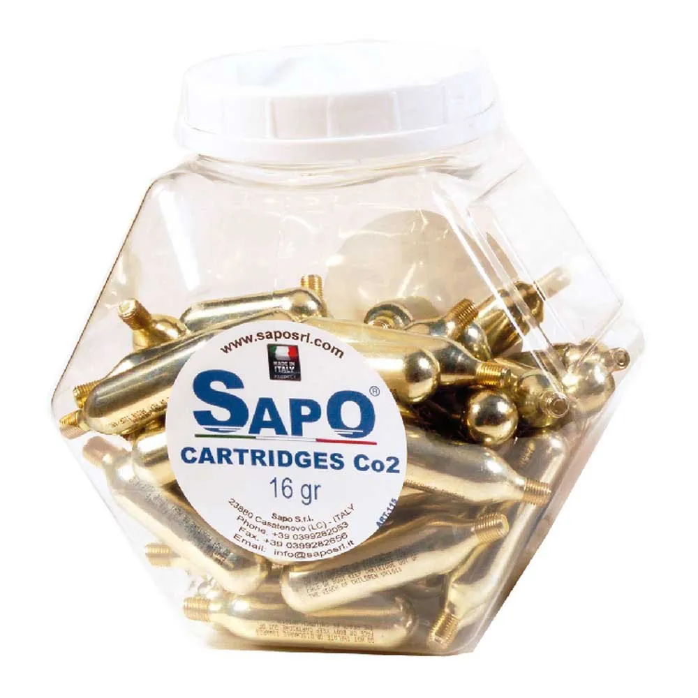 Sapo Co2-patron 50 Enheter, Gold, 16g