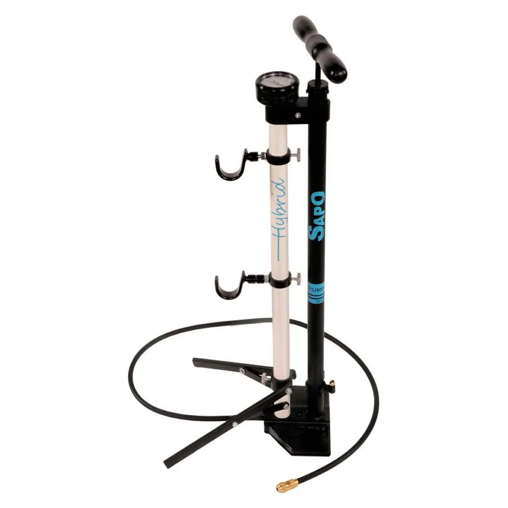 Sapo Hybrid Manometer Cykelpump, White, 232psi