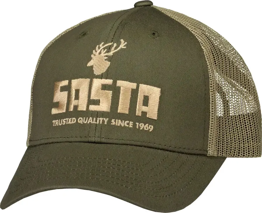 Sasta Deer Cap, Forest Green/ Khaki Brown Sasta Deer Cap, Forest Green/ Khaki Brown