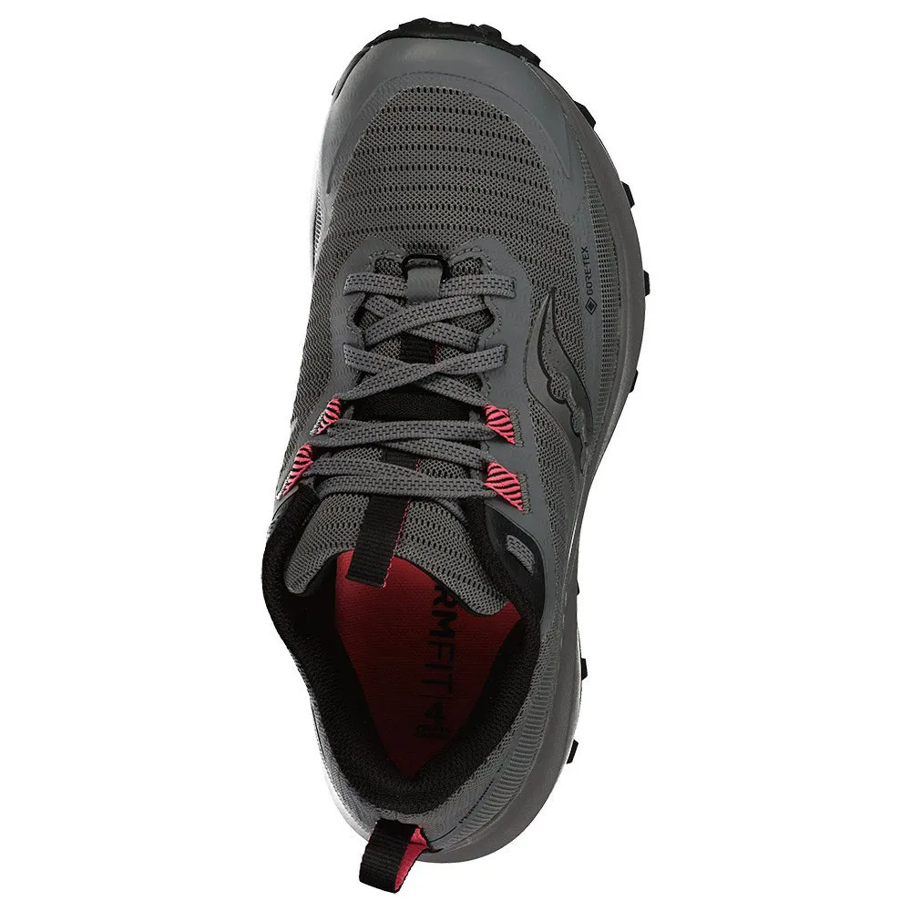 Saucony Peregrine 13 Goretex Trailskor female, Gravel / black