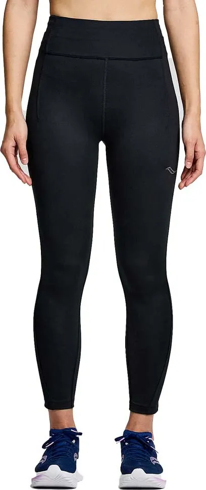 Saucony Women's Fortify Crop Tight, Black