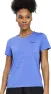 Saucony Women's Time Trial Short Sleeve, Blue raz heather