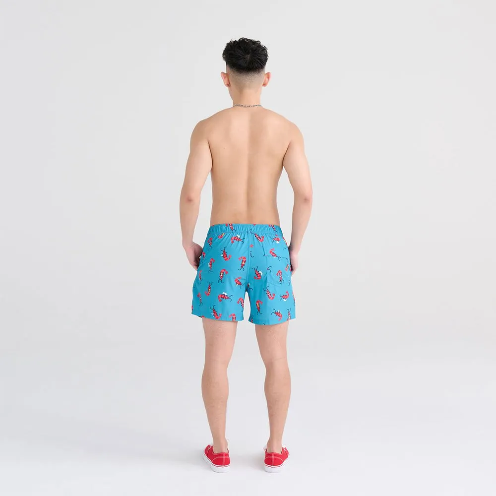 Saxx Underwear Oh Buoy 2in1 Simshorts male, Shrimp cocktail / blue moon
