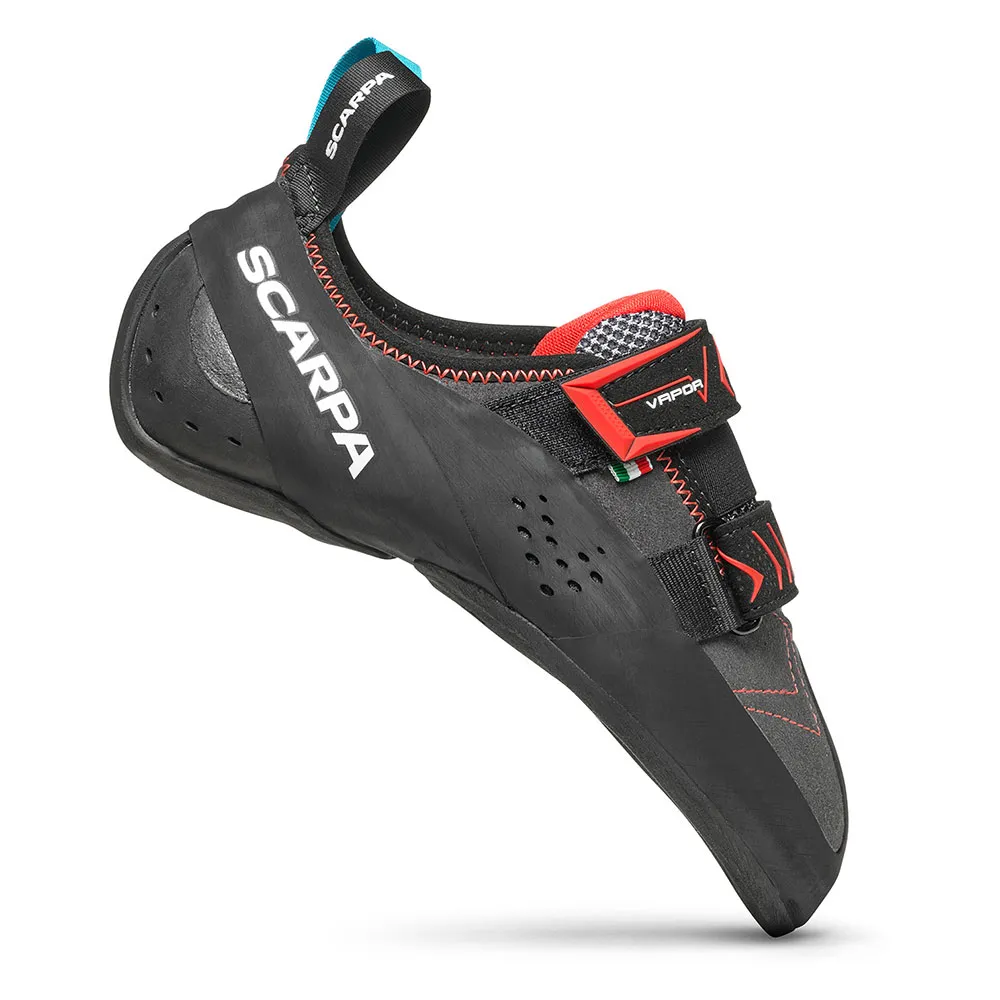 Scarpa Vapor V Lv Klätterskor, Smoke / coral Scarpa Vapor V Lv Klätterskor, Smoke / coral