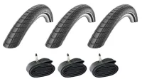 Schwalbe 3 x Däck och slangar till lådcyklar 24 x 2.00 Schwalbe 3 x Däck och slangar till lådcyklar 24 x 2.00
