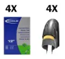 Schwalbe 4 däck + 4 slangar Schwalbe Kid 12"