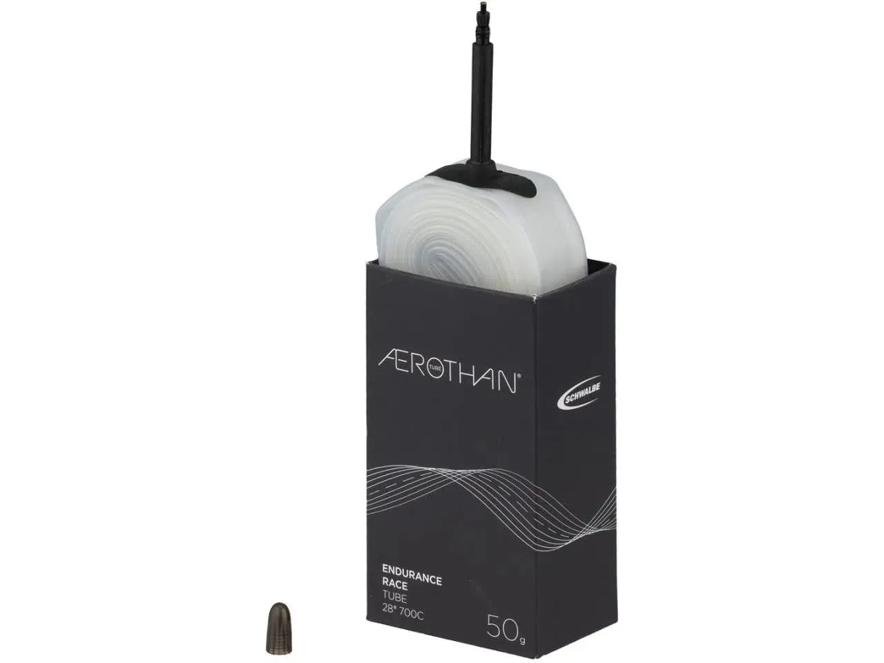 Schwalbe Aerothan Tube 28"x700C, Carbon Black Schwalbe Aerothan Tube 28"x700C, Carbon Black