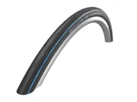 Schwalbe Lugano II K-Guard kanttrådsdäck 700x25c svart/blå Schwalbe Lugano II K-Guard kanttrådsdäck 700x25c svart/blå