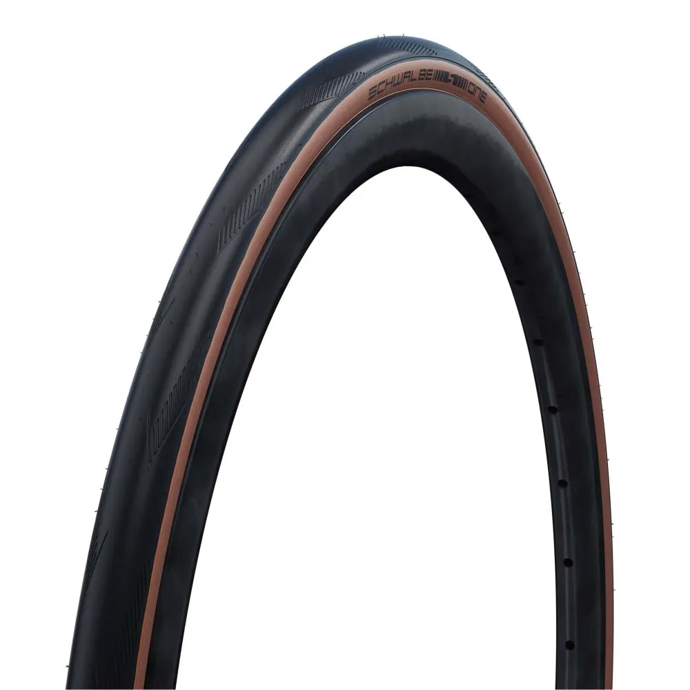 Schwalbe One Tubeless 700 X 28 Landsvägsdäck Refurbished, Black / brown, 700 x 28