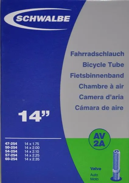 Schwalbe slang 14 x 1,75-2,50 (47/60-254) Bilventil