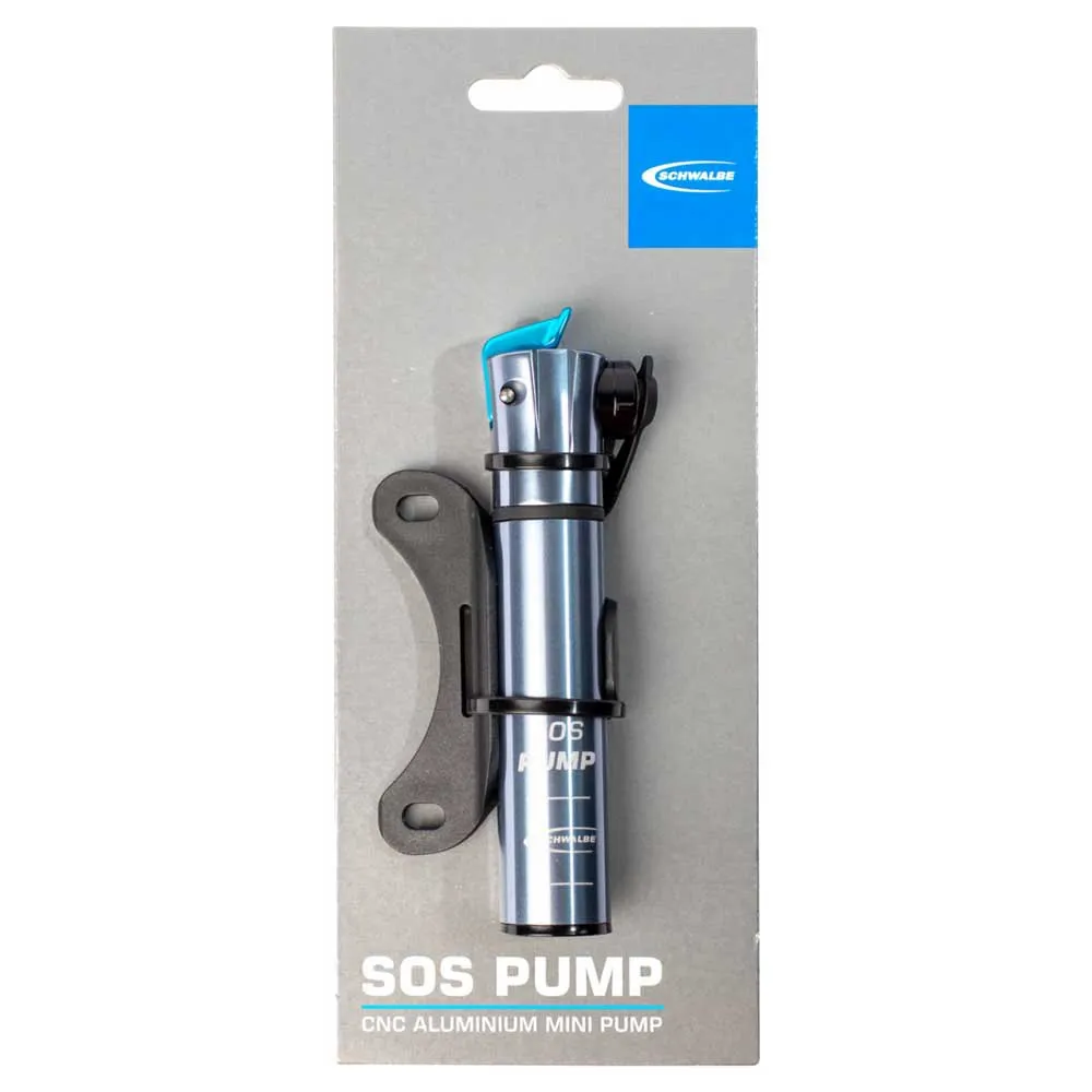 Schwalbe Sos Mini Pump, Silver, One Size